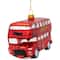 4.5" Red Double Decker London Tour Bus Christmas Ornament